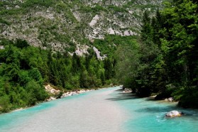 Soča in Slovenia.